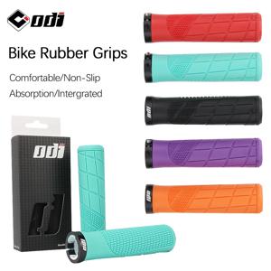 ODI 고무 핸들 바 그립 MTB 잠금 장치 그립 충격 방지 미끄럼 방지 산악/도로 자전거 핸들 커버 접이식 균형 자전거 액세서리