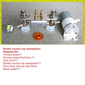 흡입 컵 조작기 솔레노이드 밸브 진공 펌프, 로봇 암 클로 핸드 그리퍼 DIY 키트, 공기 펌프 로봇 키트, 2, 4, 반동 4