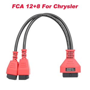 크라이슬러 보안 게이트웨이 모듈 용 FCA 프로그래밍 케이블 12 + 8 Autel Launch와 함께 사용되는 Obd2 스캐너 범용 어댑터 케이블