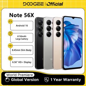 두지 노트56 X 휴대폰 8.45mm 슬림 바디 6.56인치 90Hz 화면 안드로이드 16 6150mAh 배터리 AI 장면 인식 스마트폰