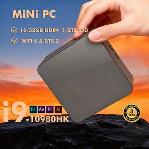 새로운 코어 I9-10980HK/N150 휴대용 미니 PC 컴퓨터 윈도우 11 32GB DDR4 1/2TB SSD 게이밍 컴퓨터 WiFi 6 오피스 미니 데스크탑
