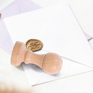 2개 나무 도장 스탬프, 작은 DIY 나무 스탬퍼, 플래너, 저널, 편지에 장식용 도장 만들기, 빈티지 스타일 수제