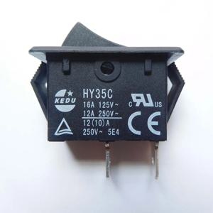 1개 KEDU HY35C HY35D 125/250V 16/12A 로커 푸시 버튼 스위치 아크 푸시버튼 스위치 가정용 전기 기기용