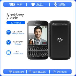 블랙베리 클래식 Q20 리퍼비시 - 오리지널 Q20 폰 듀얼 코어 2GB 램 16GB 롬 8MP 카메라
