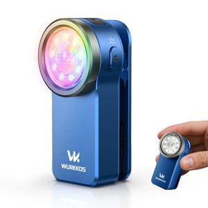 Wurkkos HD03 680LM 미니 클립 라이트 USB 충전식 포켓 손전등 스포트라이트/투광등 자석이 있는 휴대용 RGB 토치