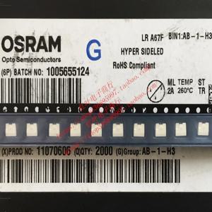 50pcs/OSRAM LRA67F 사이드 패치 4040 슈퍼 밝은 625nm 빨간색 빛나는 튜브 LED 램프 구슬 자동차