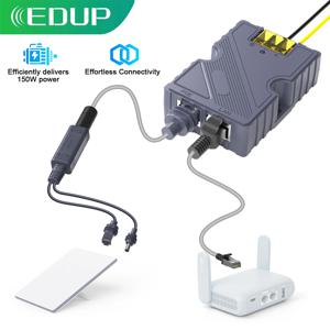 EDUP SK0089 Starlink 미니 150W POE 및 100W 절연형 기가비트 POE 분배기(DC 및 RJ45 인터페이스 포함) 휴대용 미니용 1000Mbps
