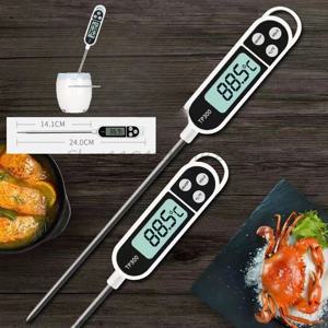 요리용 주방 온도계 고기용 디지털 온도 측정 도구 전자식 식품 온도계 LCD 디스플레이 식품