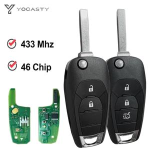 2/3버튼 2AOUX-13522778 오리지널 PCB 433MHz 46칩 PCF7961E 플립 리모컨 키 쉐보레 콜로라도 크루즈 트랙스 LS 배지용
