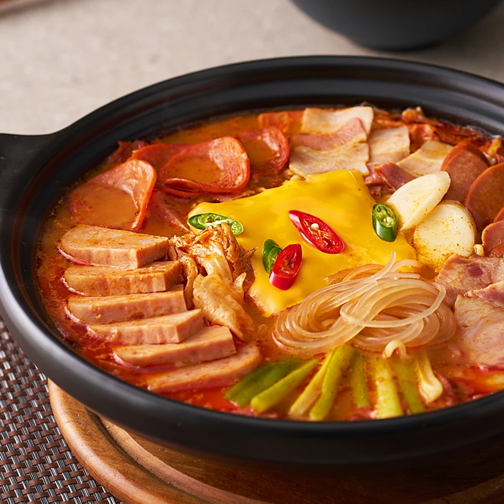 햄사리 듬뿍 송탄식 부대찌개 550g X 5팩 (라면사리 3봉 증정)