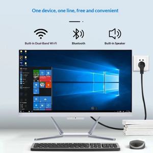 올인원 PC 내장형 듀얼밴드 WiFi 블루투스 스피커 홈 오피스 데스크탑 컴퓨터