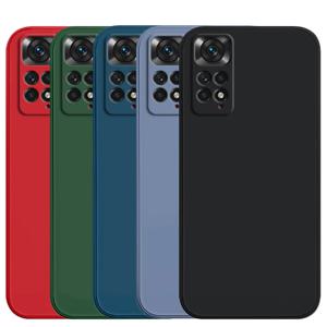 Xiaomi Redmi Note 11 11s 글로벌 충격 방지 액체 실리콘 전화 뒷면 커버 Xiaomi Redmi Note 11 Pro 4G 5G 2022 글로벌 케이스