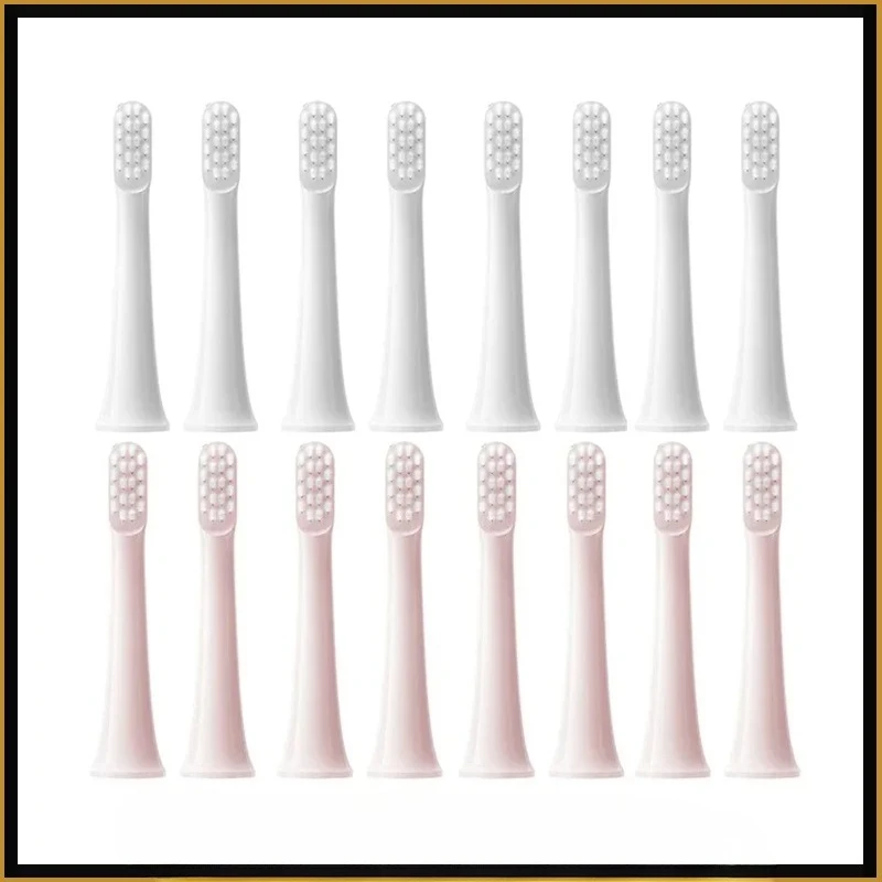 XIAOMI MIJIA T100 교체용 브러시 헤드 소닉 전동 칫솔 진공 듀폰 소프트 브리슬 적합한 노즐 8PCS