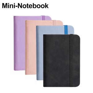 1Pcs A7 미니 노트북 휴대용 학생 포켓 북 메모장 일기장 의제 가죽 커버 메모 패드 사무실 학교 문구
