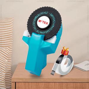 Dymo 라벨 메이커 Motex E101 휴대용 3D 엠보싱 라벨 프린터 접착 스티커 프린터 Dymo 12965 라벨링 기계 교체