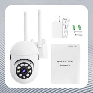 무선 IP 카메라 2MP HD WiFi 감시 카메라 풀 컬러 나이트 비전 보안 카메라 4x 디지털 줌 홈 보호