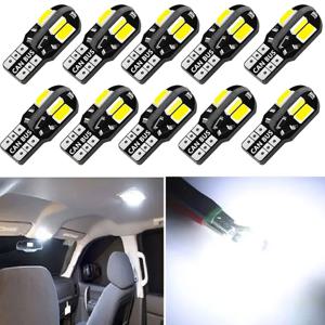 랜드로버 V8 디스커버리 4 2 3 X8 프리랜더 2 디펜더 A8 A9용 10/20X LED W5W 캔버스 T10 차량 실내등