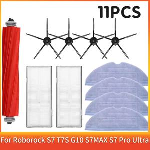 샤오미 로보락 S7 S70 S75 S7Max S7Maxv 울트라 S7 프로 울트라 T7S 플러스 G10용 메인 브러시, 바닥 롤러 브러시 액세서리, 로봇 부품