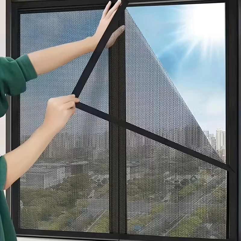 모기 방지 스크린 창문, 자가 접착식 창문 모기장, 여름철 곤충 방지 도어, 창문 모기장