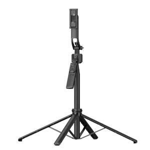 Q515TK 1.8M 짐벌 스태빌라이저 (자동 얼굴 추적 및 플래시 라이트, 360도 회전, 스마트 AI 탑재) 휴대폰 셀카봉 삼각대 스탠드