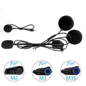 오토바이 풀 페이스 헬멧 인터폰용 헤드폰 마이크, Maxto M2 M3 M3S M2C 액세서리, 2 in 1 이어폰 세트