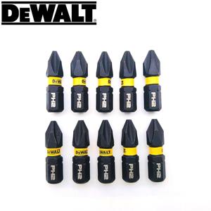 DEWALT PH2 검정색 25MM 크로스 임팩트 드릴 비트 고경도 전기 기사 특정 스크루드라이버 헤드 10개