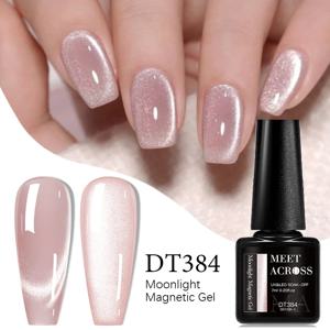 7ml 고양이 마그네틱 젤 매니큐어 핑크 실버 세미 퍼머넌트 글리터 마그네틱 젤 UV/LED 필요 페인팅 Vanrish 디자인