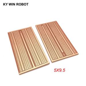 2 개/몫 DIY 프로토 타입 종이 PCB 범용 실험 매트릭스 회로 기판 두 구멍 세 연결 구멍 네 구멍 5x9.5CM