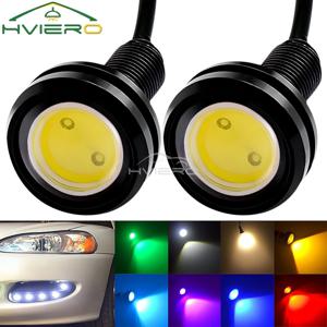 2X 화이트 레드 블루 23mm 독수리 눈 주간 러닝 DRL 자동차 모토 백업 Led 주차 방향 지시등 램프 브레이크 전구 주간 조명 안개 램프