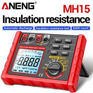 고정밀 절연 저항계 저전력 경고 자동 방전 회로 유지보수 전기 기술자용 미터 ANENG MH15