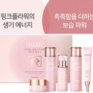 촉촉한 꽃향 고보습 탄력UP 주름개선 쉬니즈 5종세트 여성 스킨로션케어 기초화장품 바이탈 플러스 콜라겐