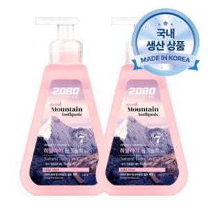 2080 핑크솔트 펌핑치약 325gX2입