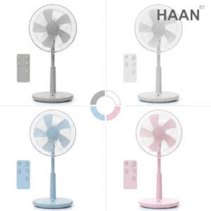 한경희 14형 초미세풍 리모컨 발터치 선풍기 IA-D230 화이트 그레이 크림 핑크 블루