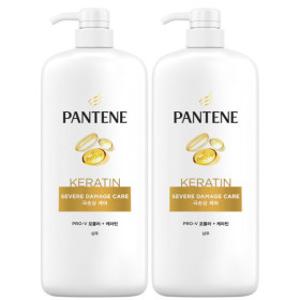 극손상 케어 샴푸 1200ml 2개 팬틴 대용량