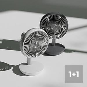 5/27 단하루 MD픽 1+1)솔러스에어 탁상용 선풍기 타이머 좌우회전 수면풍 무선 무소음 미니 AIR604TF