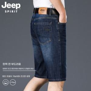 JEEP SPIRIT 남자 여름 반바지 데님 5부 비치팬츠 박시 빅사이즈 캐주얼 반바지