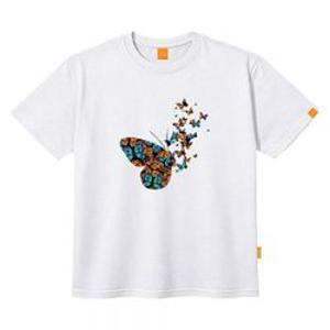 엘라모 나비 반팔 티셔츠 남녀공용 빅사이즈 S~4XL
