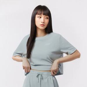 아키클래식 우먼스 여성 세미 플레인 크롭  반팔티셔츠