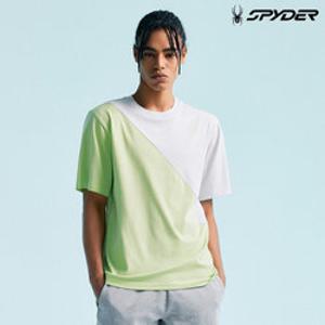 [스파이더] 공용 컬러블록 티셔츠 SPHMCNRS302ULIM