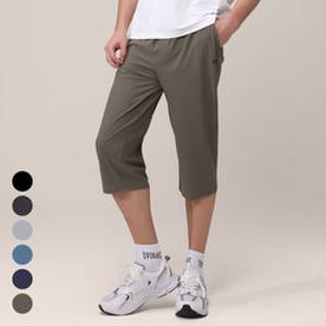 에버라스트 남자 7부 여름 바지 스트라이프 팬츠
