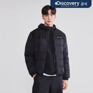 [디스커버리] 남성 사각퀼팅 다운 경량패딩 (BLACK) DMDJ53056-BKS