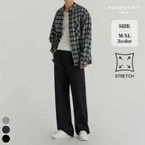 포레스트핏맨즈 남성 밴딩 스판 세미와이드 트레이닝 팬츠 (MP2607)