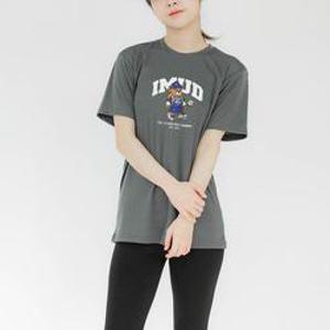 [험블][험블] 남녀공용 냉감 곰돌이 얇은 반팔 티셔츠 (12536660
