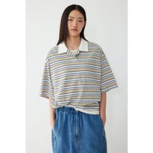 [백화점][톰보이]멀티 스트라이프 카라넥 반팔 티셔츠 9176222986