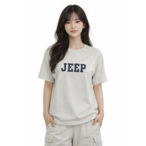 [백화점][지프] 클래식핏 반팔티셔츠 남 여 공용 이너티 레이어드 면티 로고 자수 JR2TSU093