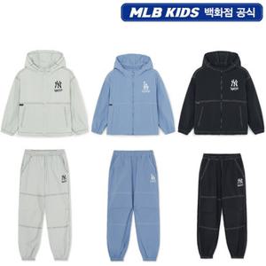 [백화점][MLB키즈]스트릿 코듀라 립스탑 스티치 바람막이&팬츠 7AWJB02617AWPB1061