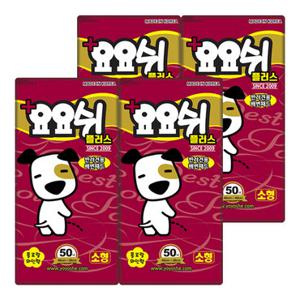 [요요쉬] 배변패드 소형 와인 플러스 50매 X 4팩