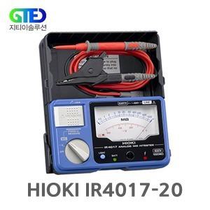 HIOKI IR4017-20 아날로그 절연 저항계/메가 옴 테스터/저항 측정/Megger