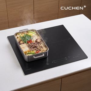 (주)쿠첸 [전국설치] 쿠첸 3구 Hidden 인덕션 CIR-VB330MTOB2 플랙스존 무광 매트 이탈리아 ILVA글라스 용기감지 빌트인 HM