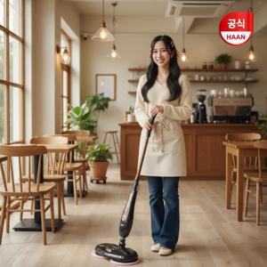 한경희 스위블 스팀 물걸레청소기 AM-7500BG/WG [살균케어+물분사기능+트윈헤드]